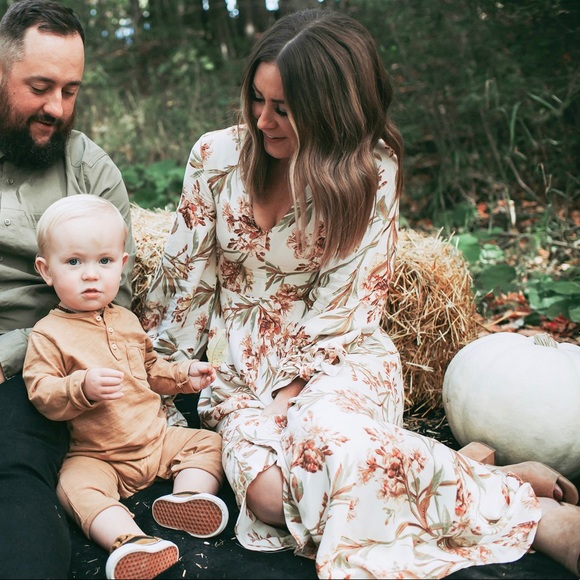 H&M Floral Long Sleeve Dress - Size 0 - Picture 1 of 5